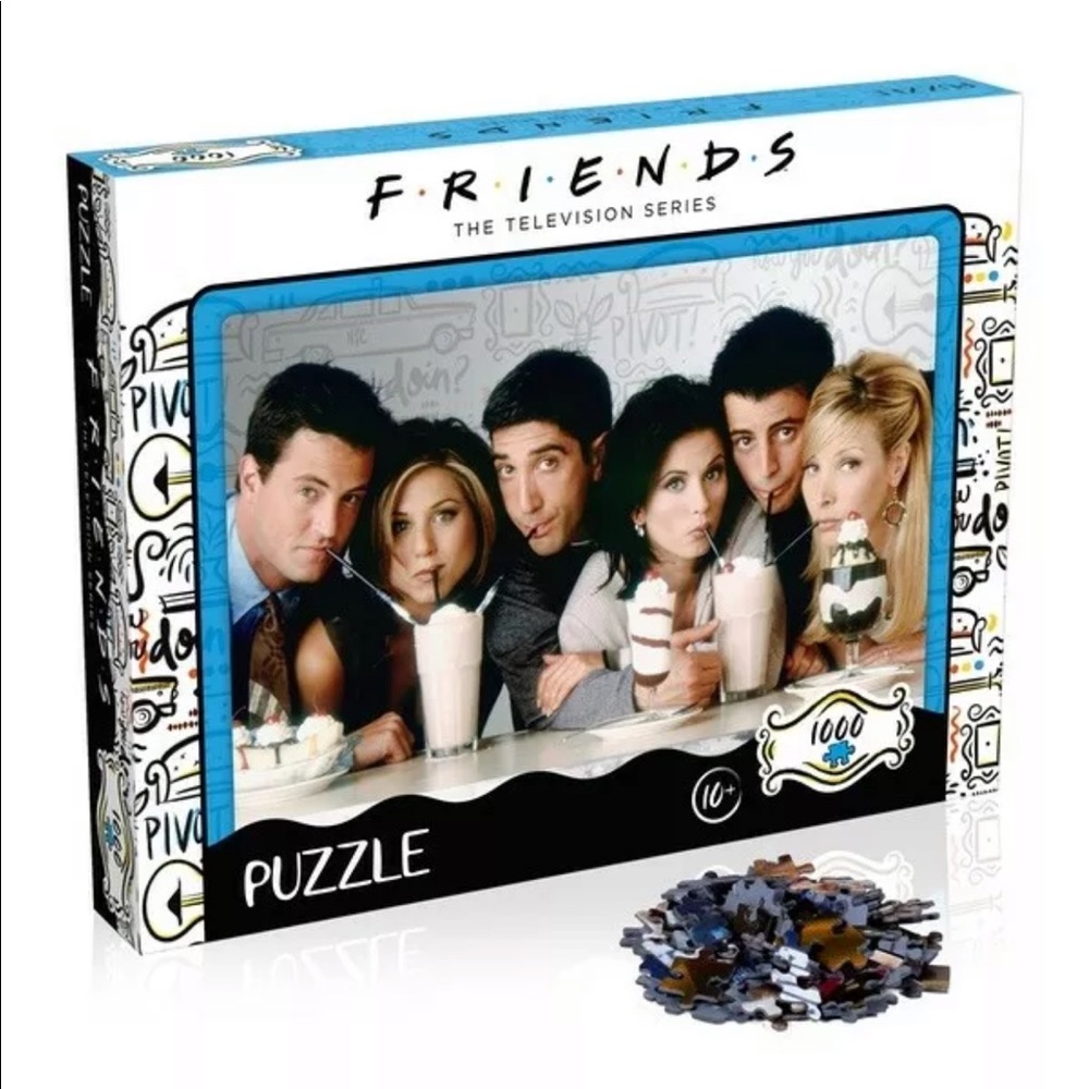 NWT Friends tv show 1000 pieces milkshake photo puzzle jigsaw